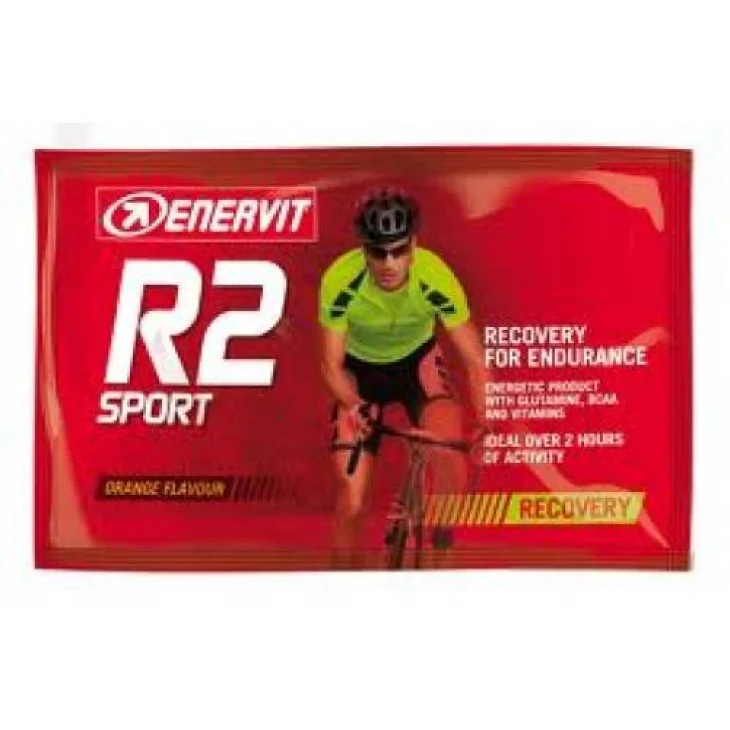 Enervit R2 Sport Bustine Integratore energizzante per sportivi 20 bustine x 50 g - Formato: 1 bustina