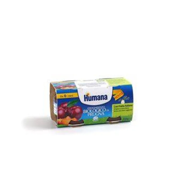 Humana Omogeneizzato Biologico Gusto Prugna 2 x 80 g