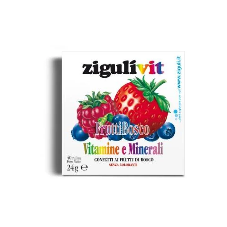 Zigulì Vitamine e Minerali Caramelle Frutti di Bosco