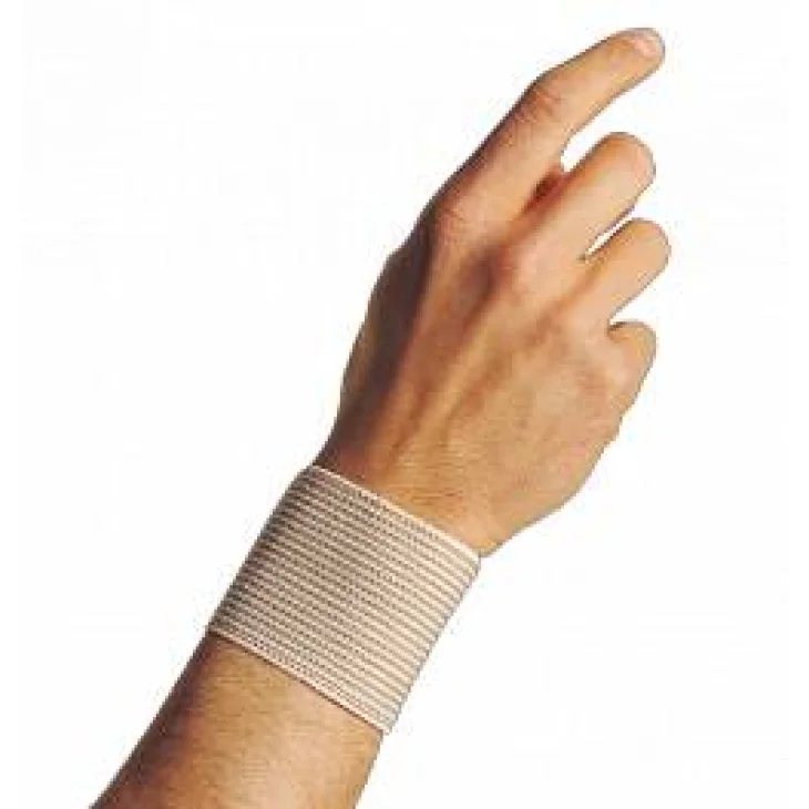 Dr Gibaud Linea Contenzione Polsiera a Righe Beige 8 Cm - Misura: 0