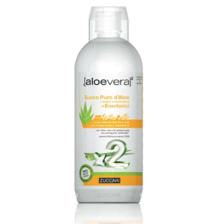 Zuccari Succo Puro d'Aloe Vera + Enertonici Integratore Tonico ed Energizzante