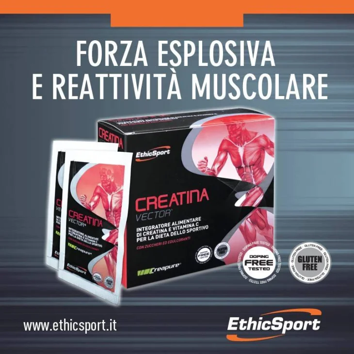 EthicSport Creatina Vector Integratore di Creatina per Sportivi 28 buste x 8 g