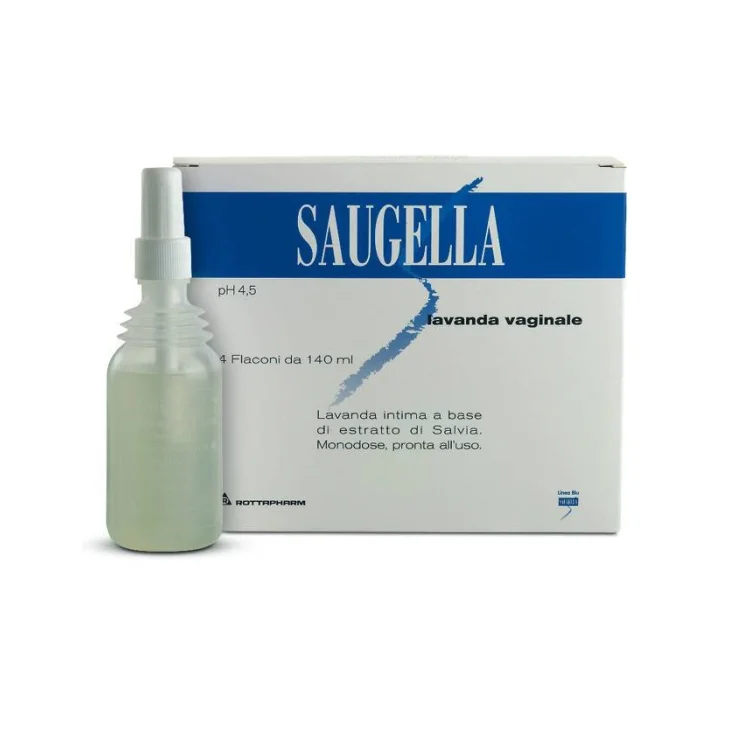 Saugella Lavanda Vaginale 4 flaconcini da 140 ml