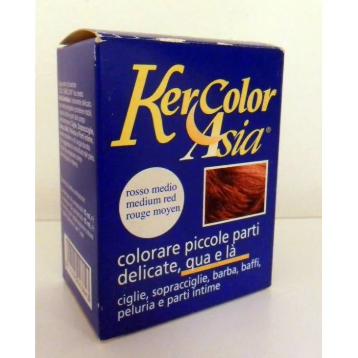 Kercolor Asia Colori  per Ciglie, Sopracciglia e Parti Delicate - Colore: Rosso Intenso