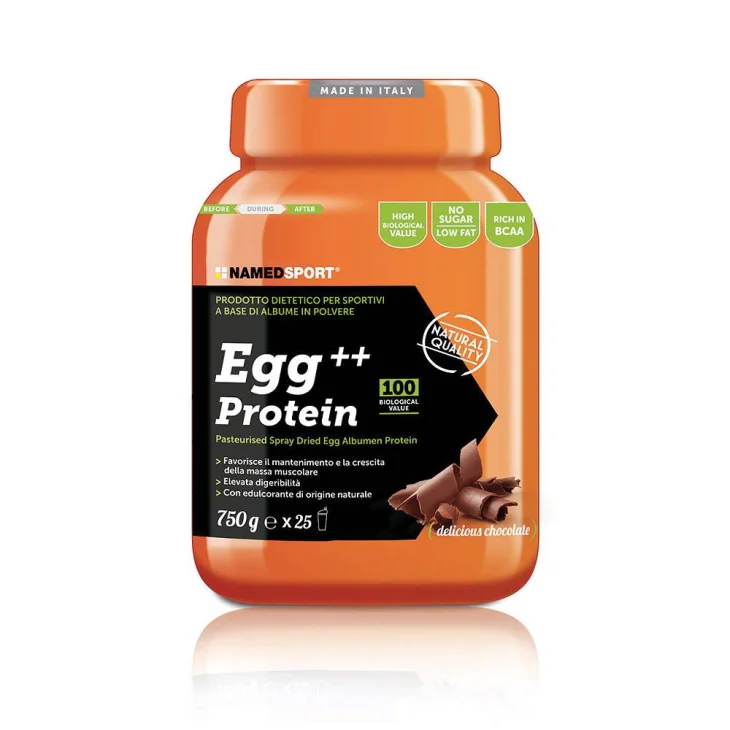 Named Sport Egg Protein Integratore proteico per Sportivi 750 g - Gusto: Cioccolato