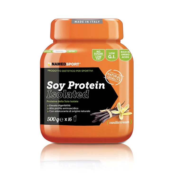 Named Sport Soy Protein Isolated Integratore di Proteine della Soia per Sportivi 500 g - Gusto: Cioccolato