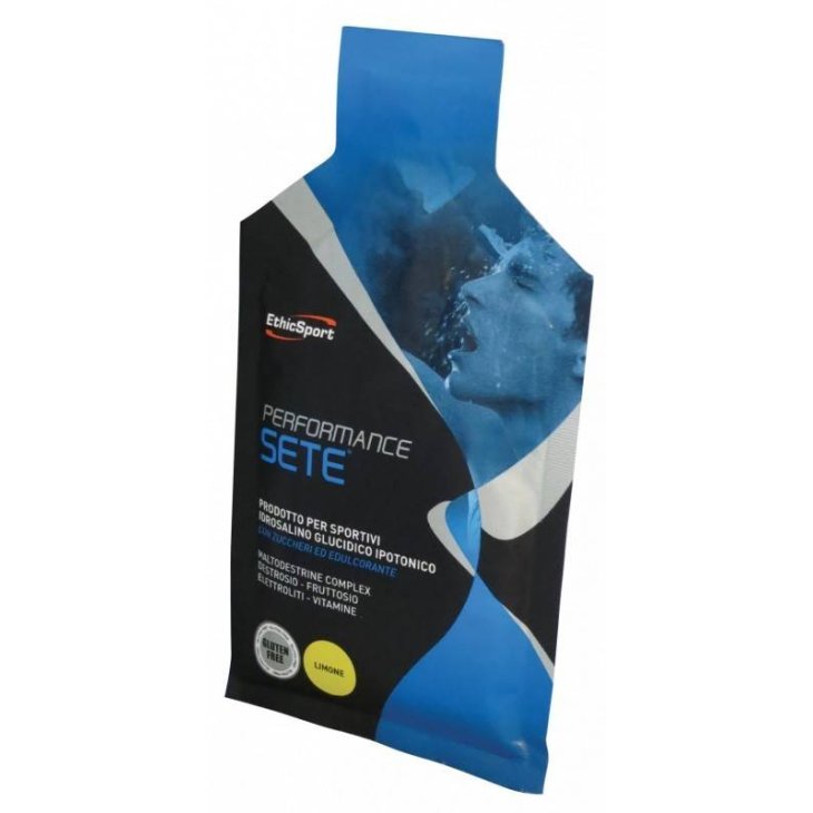 EthicSport Performance Sete Integratore Sali Minerali per Sportivi 14 buste x 22 g - Gusto: Limone