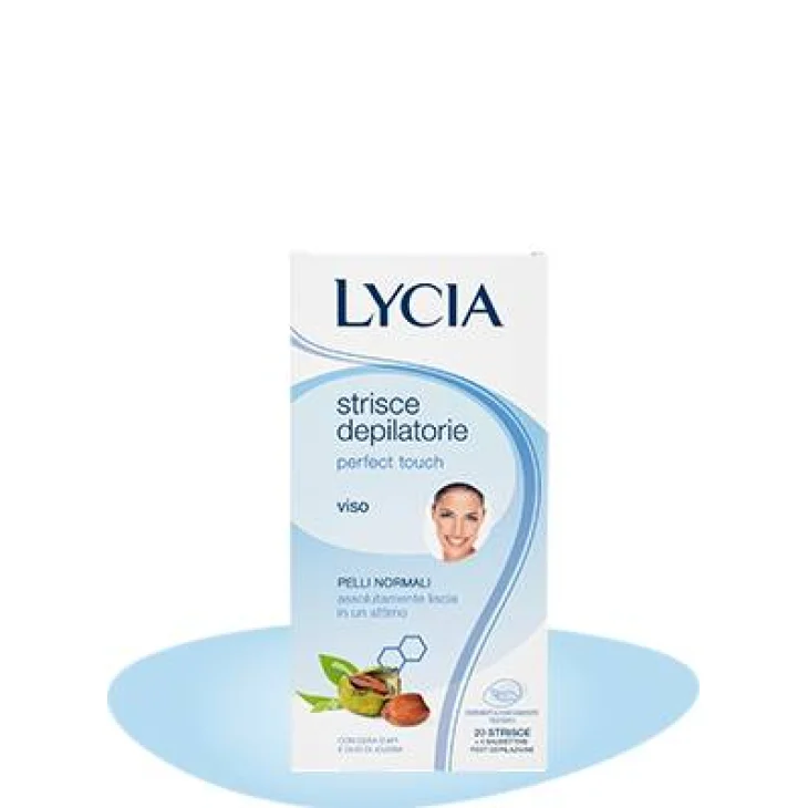 Lycia Perfect Touch Strisce depilatorie per il viso e la pelle normale 20 pezzi