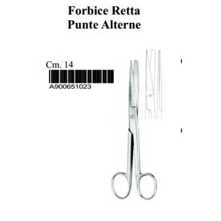 Farmacare Forbici Chirurgiche rette con punte alterne