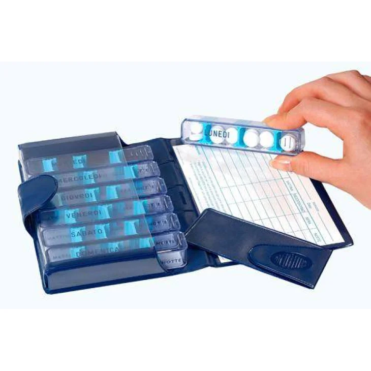 Farmacare Medidos Portapillole settimanale - Colore: Blu