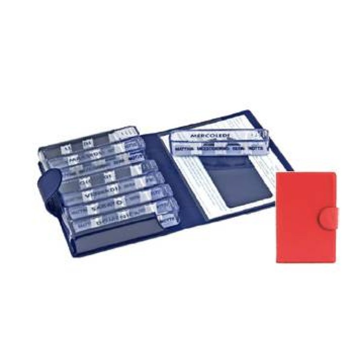 Farmacare Medidos Portapillole settimanale - Colore: Rosso
