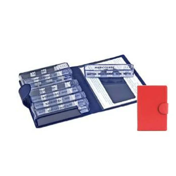 Farmacare Medidos Portapillole settimanale - Colore: Rosso
