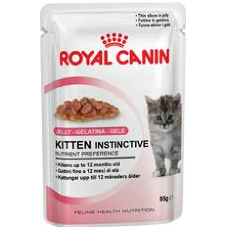 Royal Canin Feline Kitten Instinctive Cibo Umido per Gattini in Gelatina 85 g