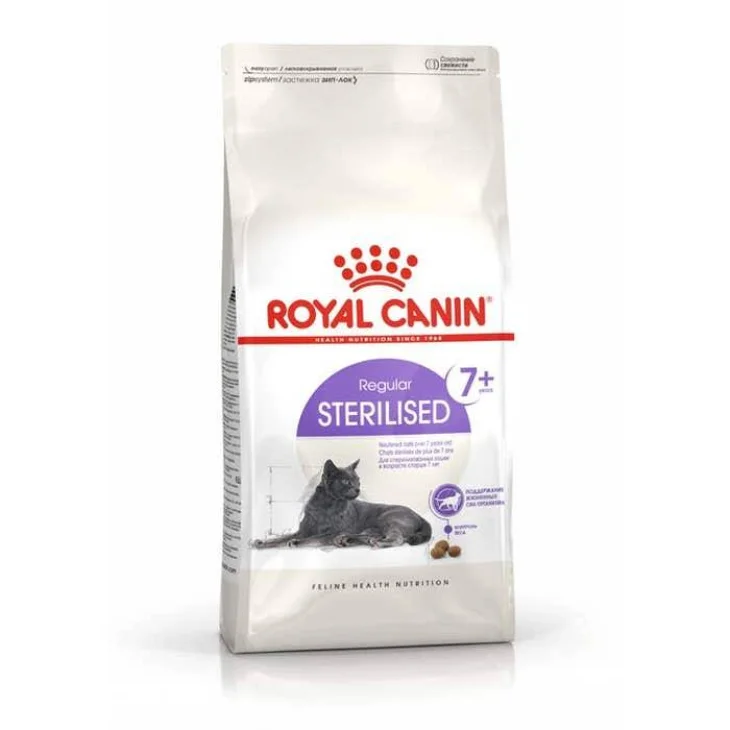 Royal Canin Feline Sterilised 7+ Cibo secco per gatti sterilizzati dai 7 Anni di Età 1,5 kg