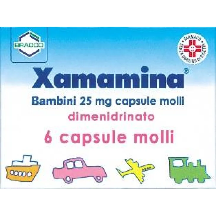 Xamamina Bambini 25 mg - 6 Capsule Molli