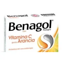 Benagol Vitamina C Pastiglie per la gola Gusto Arancia 16 pastiglie