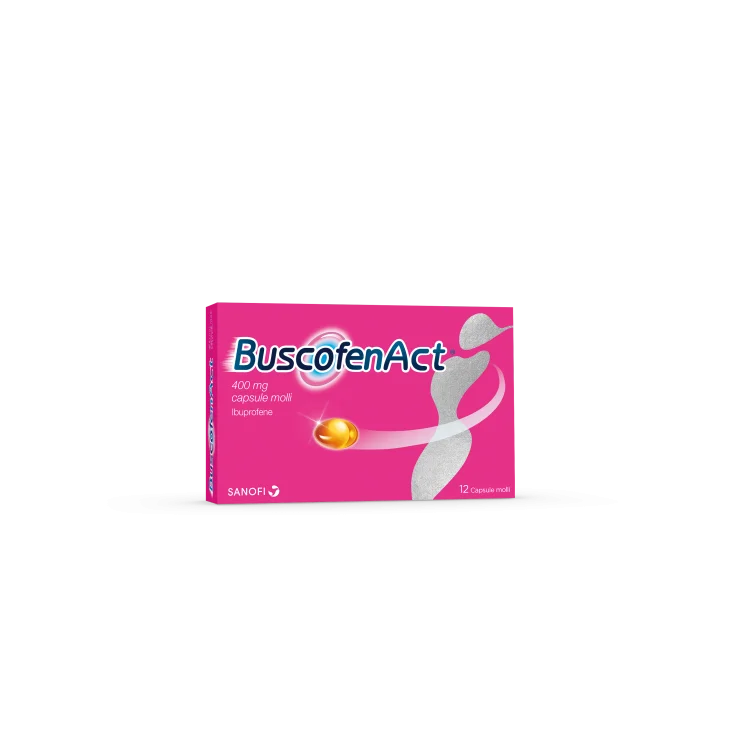 Buscofenact Ibuprofene 400 mg - 12 Capsule Molli