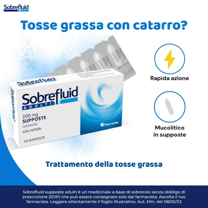 Sobrefluid Adulti 200 mg - 10 supposte