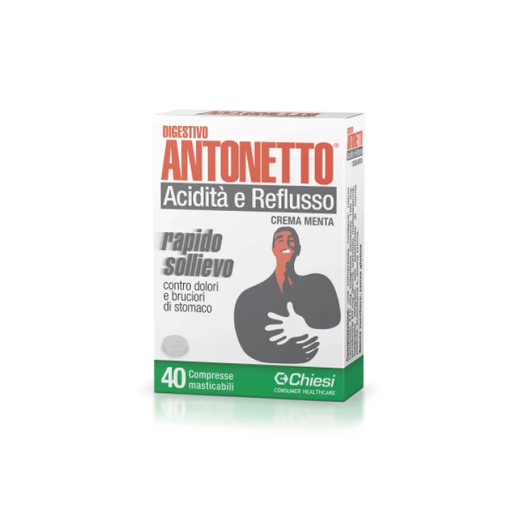 Digestivo Antonetto - 40 Compresse Masticabili alla Menta