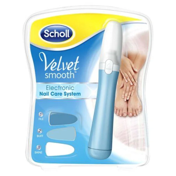 Scholl Velvet Smooth Electronic Nail Care System Raspa Elettrica per Unghie