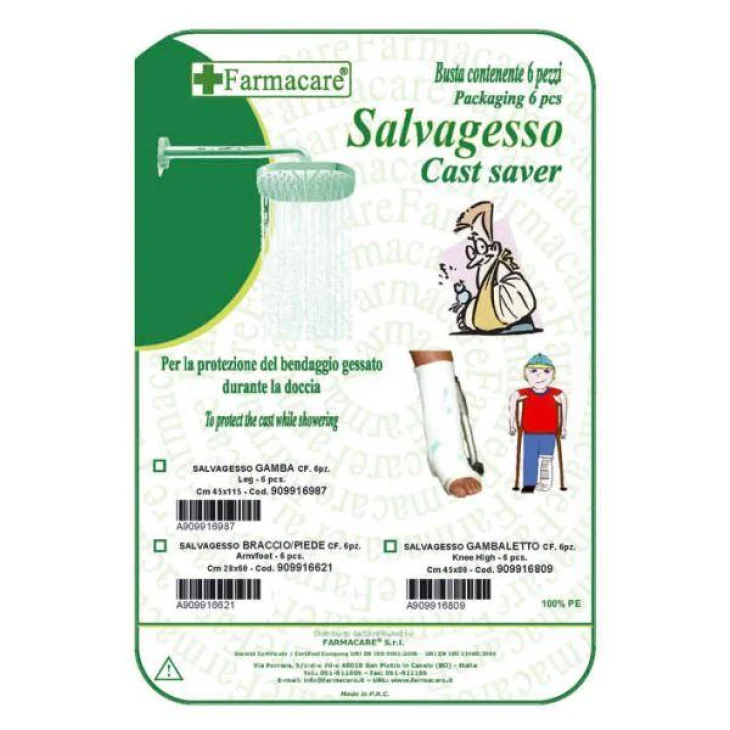 Farmacare Salvagesso 6 pezzi - Tipo: Gambaletto