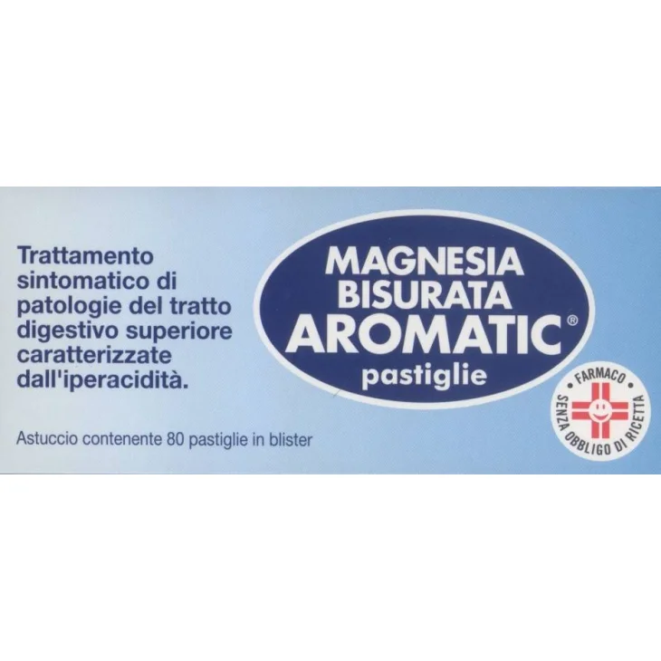 Magnesia Bisurata Aromatic - Pastiglie - Formato: 80 pastiglie