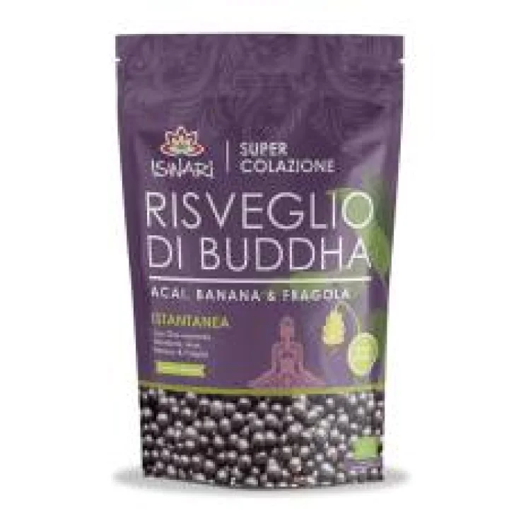 Iswari Risveglio di Buddha Acai Banana e Fragola Colazione Istantanea Bio 400 g