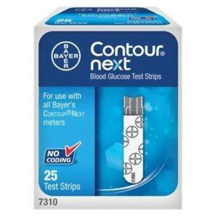 Bayer Contour Next Strisce Reattive Misurazione Glicemia - Formato: 25 pezzi