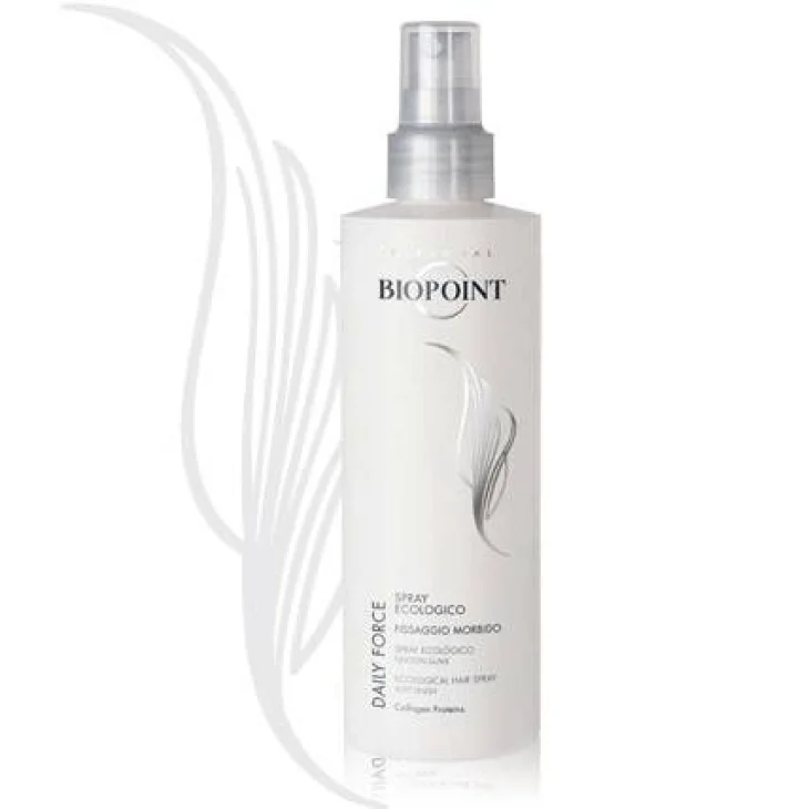 Biopoint Daily Force Spray ecologico per capelli Fissaggio Morbido 250 ml