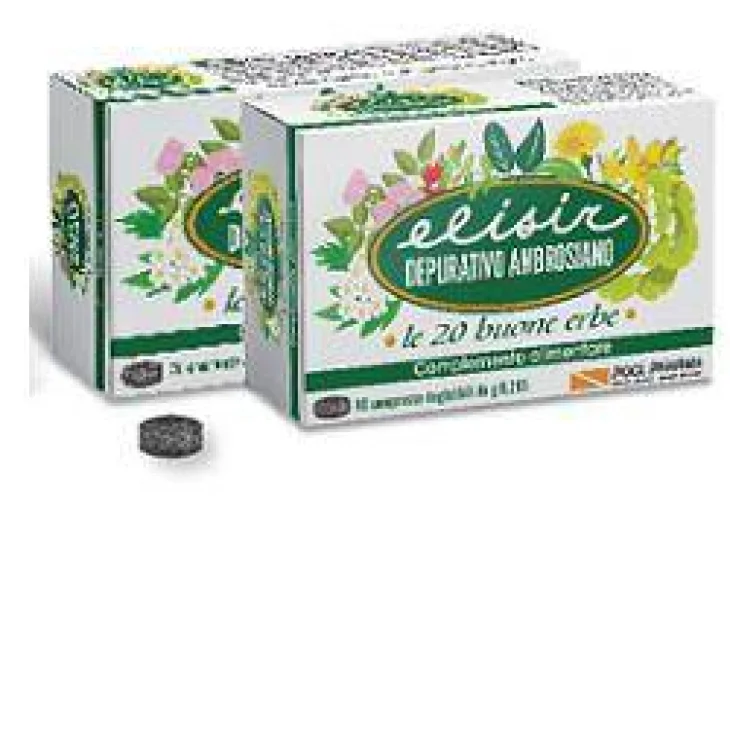 Pool Pharma Elisir Depurativo Ambrosiano Integratore Transito Intestinale - Compresse: 80