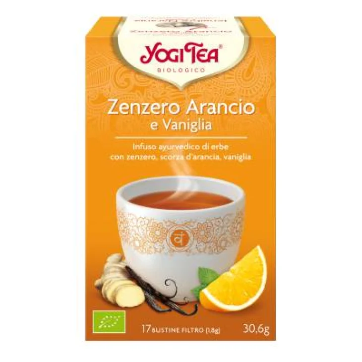 Yogi Tea Zenzero Arancia e Vaniglia Infuso ayurvedico bio 17 filtri