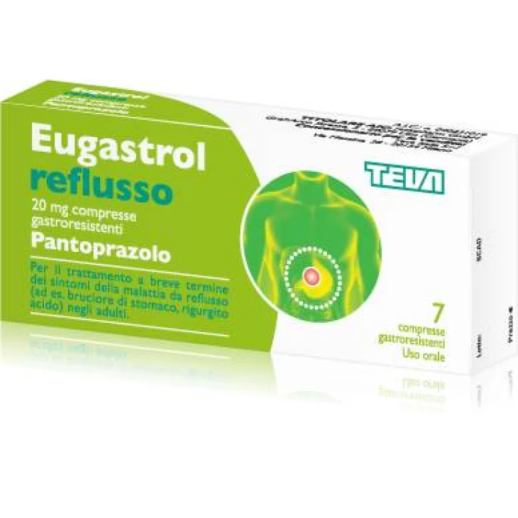 Eugastrol Reflusso Pantoprazolo 20 mg Compresse - Compresse: 14