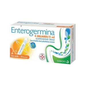 Enterogermina 4 Miliardi/5ml per l'equilibrio intestinale - 20 Flaconcini