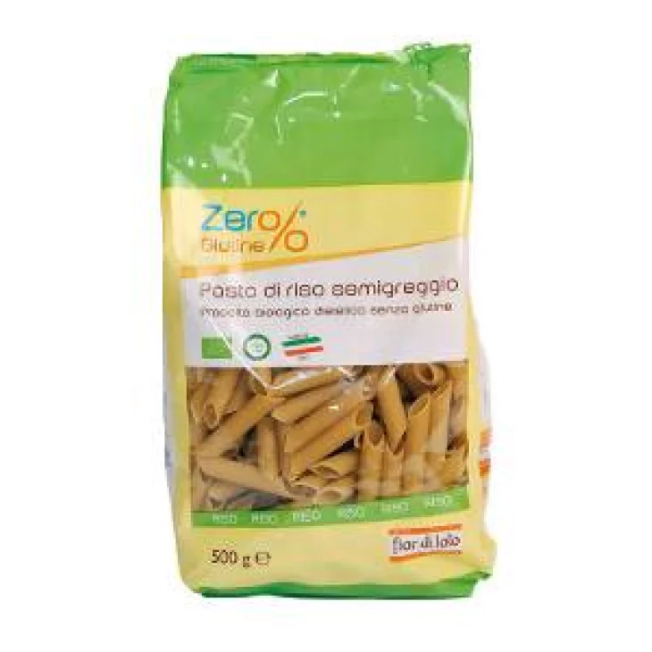 Fior di Loto Zer% Glutine Penne di riso Semigreggio Bio e Senza Glutine 500 g