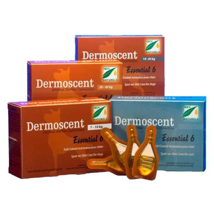 Q Vet Essential 6 Spot On Cane Trattamento Multifunzionale Problemi Cutanei - Peso: 10-20 kg