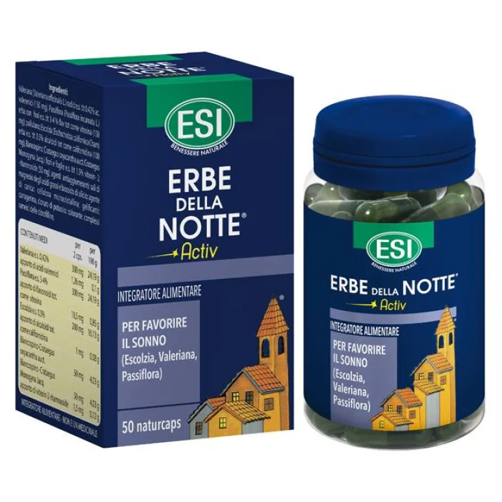 ESI Erbe della Notte Activ Integratore per il Sonno 50 capsule