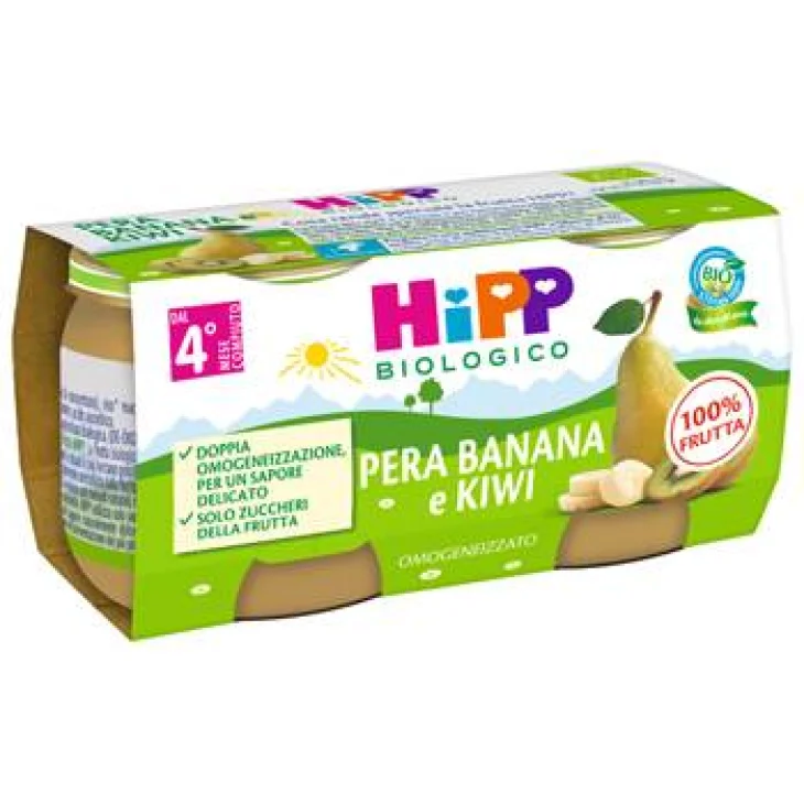 Hipp Bio Omogeneizzato Kiwi Banana e Pera