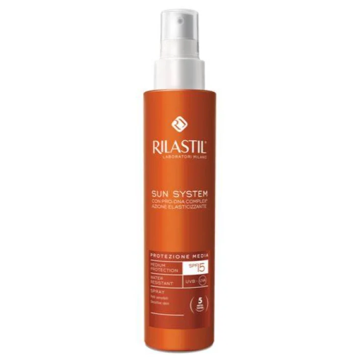 Rilastil Sun System Emulsione Spray Solare Protezione Solare Corpo SPF 15 200 ml