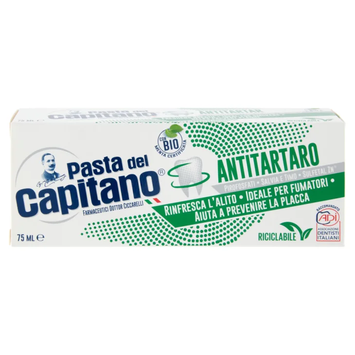 Pasta del Capitano Dentifricio Antitartaro Prevenzione Placca 75 ml