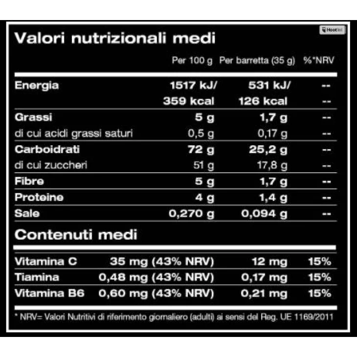 Named Sport Total Energy Fruit Bar Barretta Energetica alla Frutta per Sportivi 35 g - Gusto: Yellow fruits