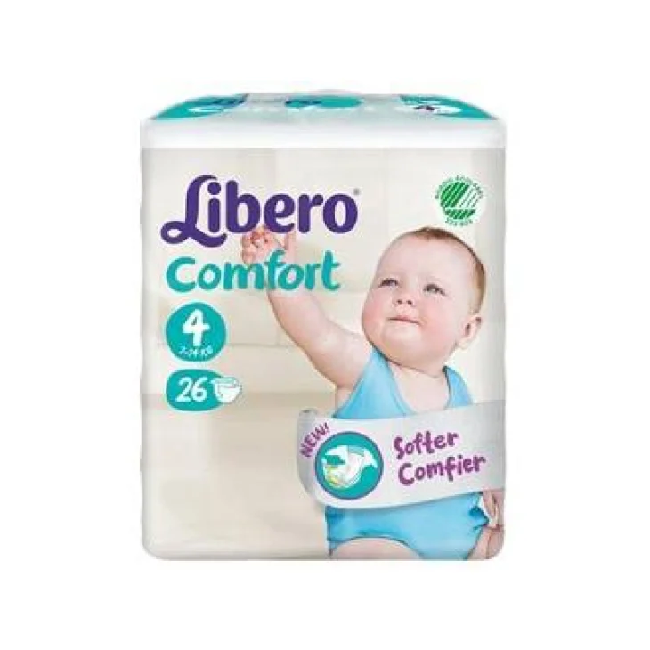 Libero Comfort Pannolini Taglia 4 (7-11 Kg) 26 pezzi