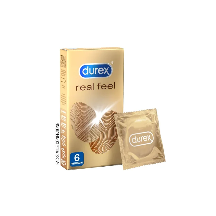 Durex Preservativi Real Feel Sottili 6 pezzi