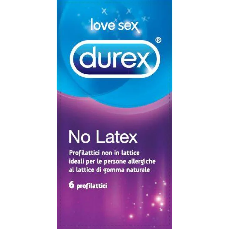 Durex Preservativi No Latex Anallergici 6 pezzi