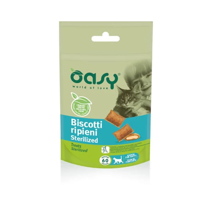 Oasy Sterilized Snack per Gatti Sterilizzati 60 g