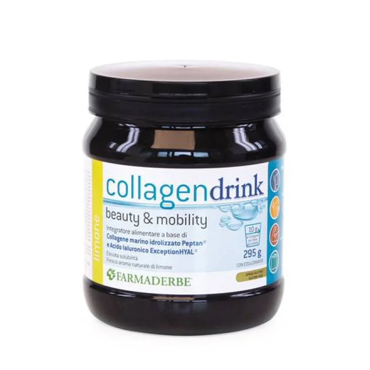 Farmaderbe Collagen Drink Integratore per la Pelle Gusto Limone 295 g