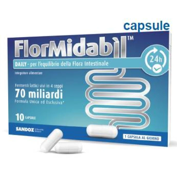 Sandoz Flormidabil Daily Capsule Integratore Fermenti Lattici