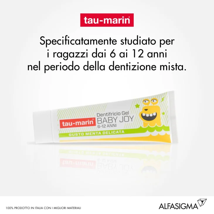 Tau-Marin Baby Smile Dentifricio Gel per Bambini 50 ml - Gusto: Mentolo