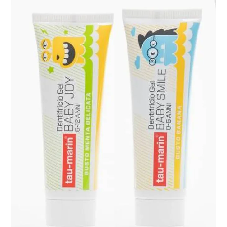 Tau-Marin Baby Smile Dentifricio Gel per Bambini 50 ml - Gusto: Mentolo