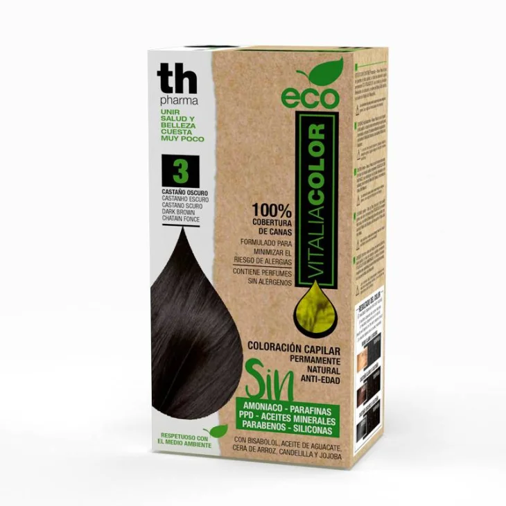 Th Pharma Eco Vitacolor Kit colorazione per capelli - Colore: 03 Castano Scuro