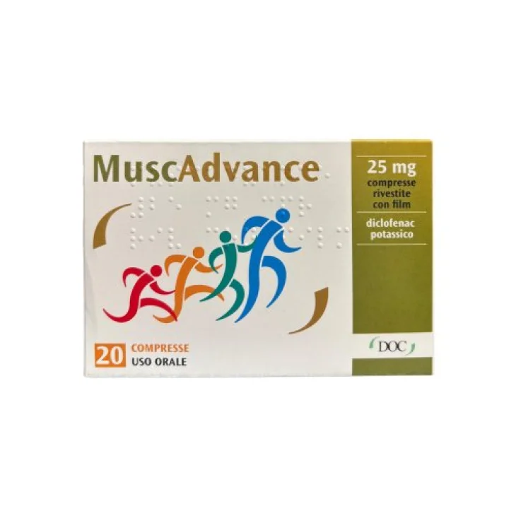 Muscadvance 25MG Compresse Antinfiammatorie per il dolore 20 compresse